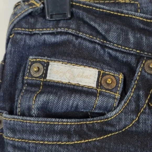 BABY PHAT Vintage Wide Leg Flare Blue Jeans Juniors Size 3 - Picture 5 of 9